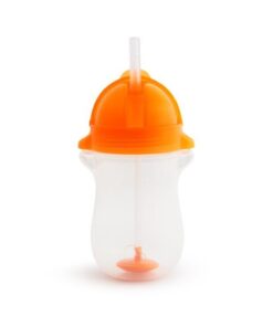 Munchkin Tıklama Kilitli Uçlu Alıştırma Bardağı, 12ay+, 296ml, Turuncu, 1 Adet