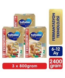 Bebelac Gold Konfor 2 Devam Sütü 6-12 Ay 800 Gr x 3 Adet 2400 Gr