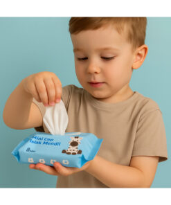 homvira ✨Mini Cep Sevimli Hayvan Figürlü Islak Mendil (1 mini paket, 8 yapraklı )ð