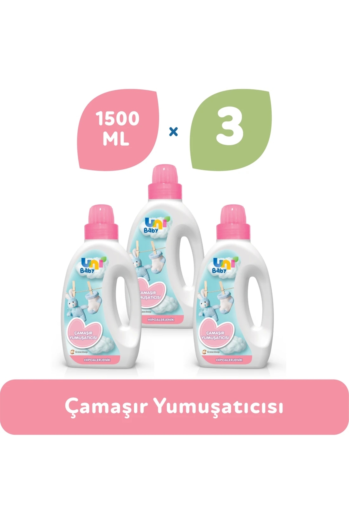 Uni Baby Çamaşır Yumuşatıcı 1500 ml X 3 Adet