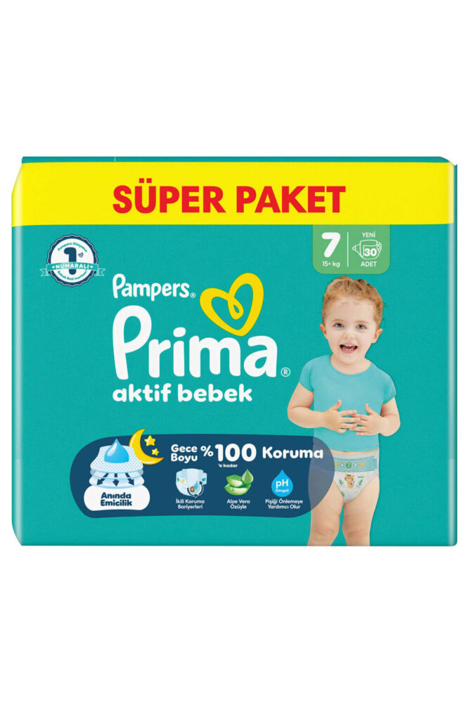 Prima Aktif Bebek Süper Paket 7 Beden 30 Adet - Görsel 2