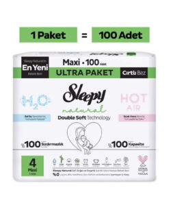 Alternative view of Sleepy Natural Double Soft Ultra Paket Bebek Bezi 4 Numara Maxi 100 Adet