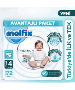 Molfix Premium Avantajlı Paket 4 Beden 172 Adet