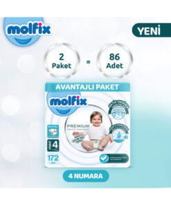 Alternative view of Molfix Premium Avantajlı Paket 4 Beden 172 Adet