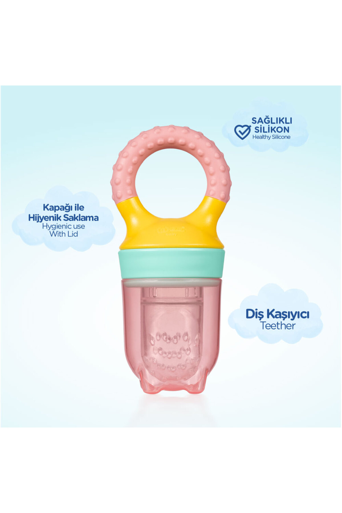 Wee Baby Meyve Süzgeci - PEMBE - Görsel 3