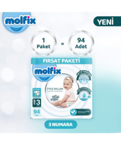 Alternative view of Molfix Premium Ultra Fırsat Paketi 3 Beden 94 Adet