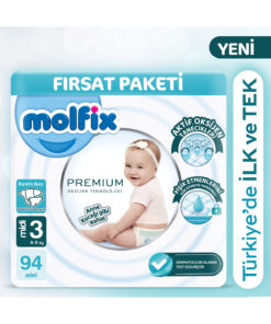 Molfix Premium Ultra Fırsat Paketi 3 Beden 94 Adet