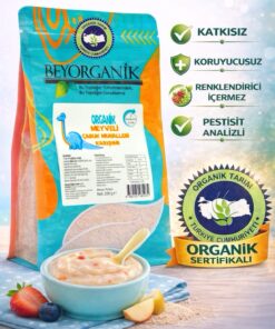 BEYORGANİK Organik Meyveli Muhallebi Karışımı 200gr (ÜÇ MEYVELİ)