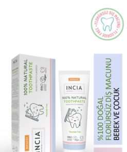 INCIA 0 Doğal Diş Macunu Bebek ve Çocuk Karışık Meyve Aromalı Florürsüz 50 ml