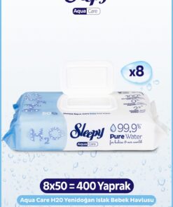 Sleepy Aquacare H2O Yenidoğan Islak Bebek Havlusu 8x50