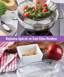 Alternative view of MorPort Bebekler için Ek Gıda Haşlama Aparatı ve Cam Elma Rendesi 2'li Set