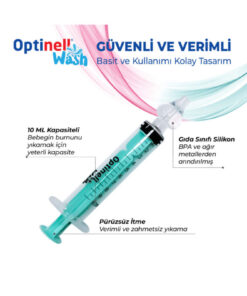 Alternative view of Optinell 2 'li Şırıngalı Burun Aspiratörü Bebek Burun Temizleme Aparatı Şırınga 10 ml Enjektörü