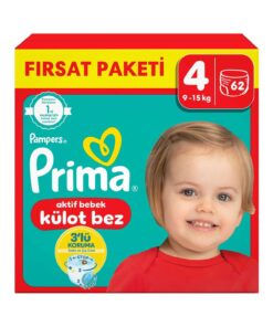 Prima Külot Bez 4 Numara 62 Adet Bebek Bezi Fırsat Paketi