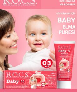 R.O.C.S. Rocs Baby 0-3 Yaş Arası Elma Püresi Tadında Diş Macunu 35 ml