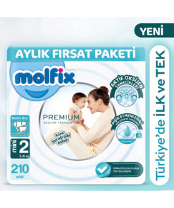 Molfix Premium Aylık Fırsat Paketi 2 Beden 210 adet