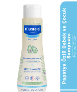 Mustela Doğal İçerikli Papatya Özlü Göz Yakmayan Kolay Tarama Sağlayan Bebek ve Çocuk Şampuanı 200 ml