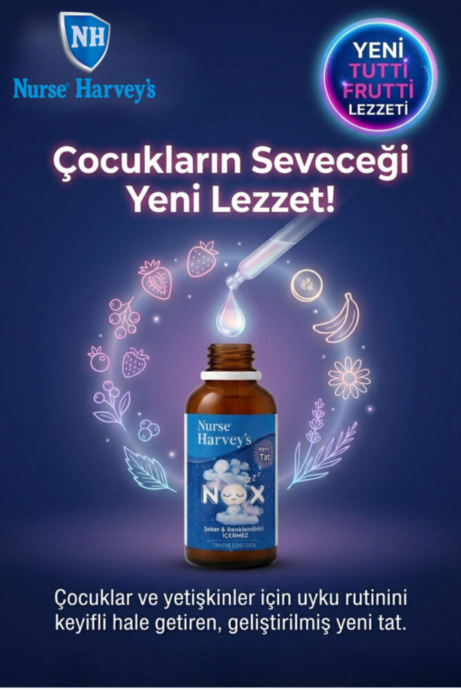 Nurse Harvey's Nox Bitkisel İçerikli Uyku Damlası 50 ml – (Çocuk ve Yetişkinler İçin Uyku Sorununa Destek) - Görsel 2