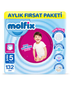 Molfix Pants Bebek Bezi 5 Beden Junior Aylık Fırsat Paketi 132 Adet