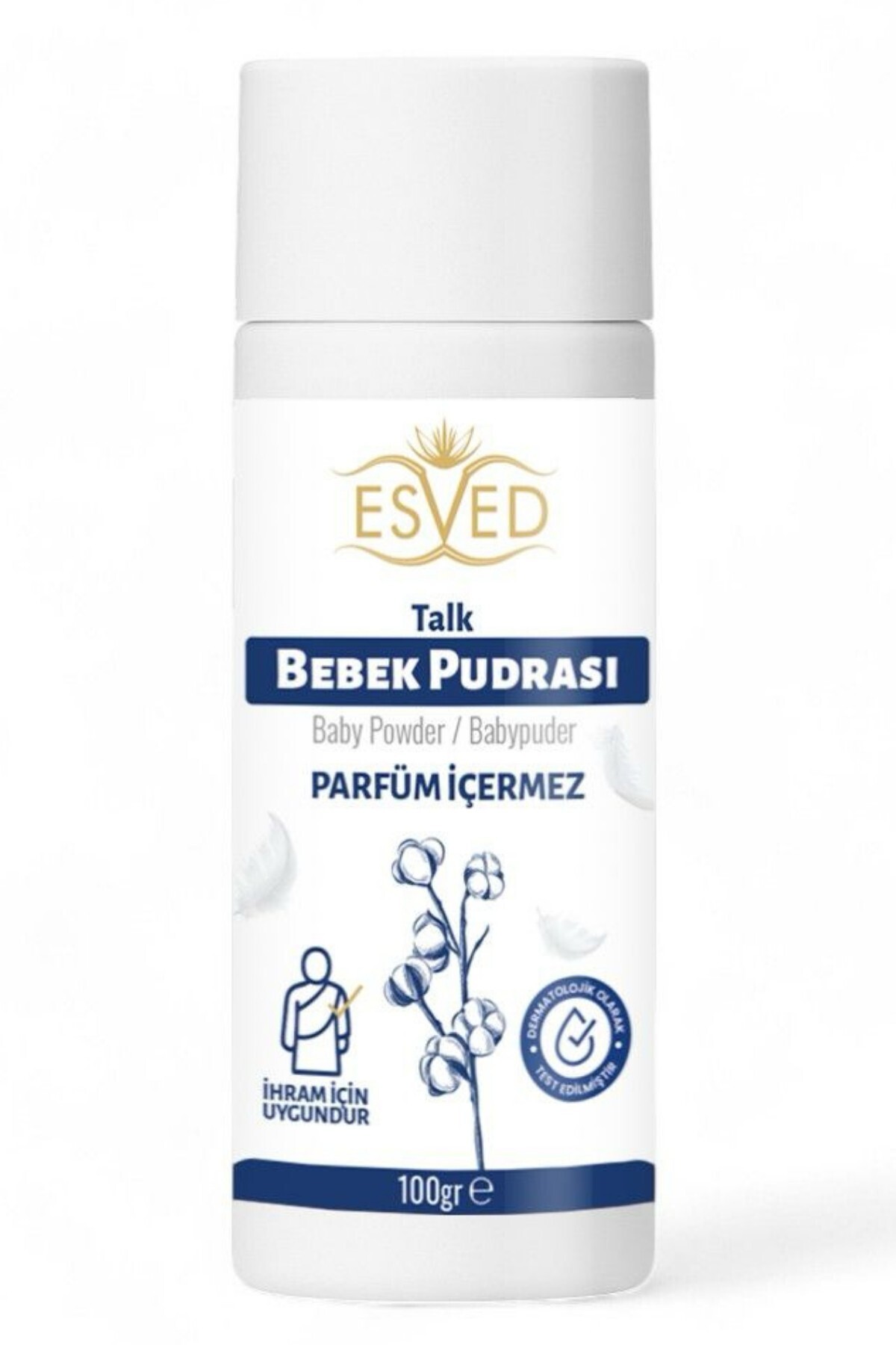 ESVED Kokusuz Pudra İhram İçin Pudra Umre Pudra Hac Pudra 100 Gr