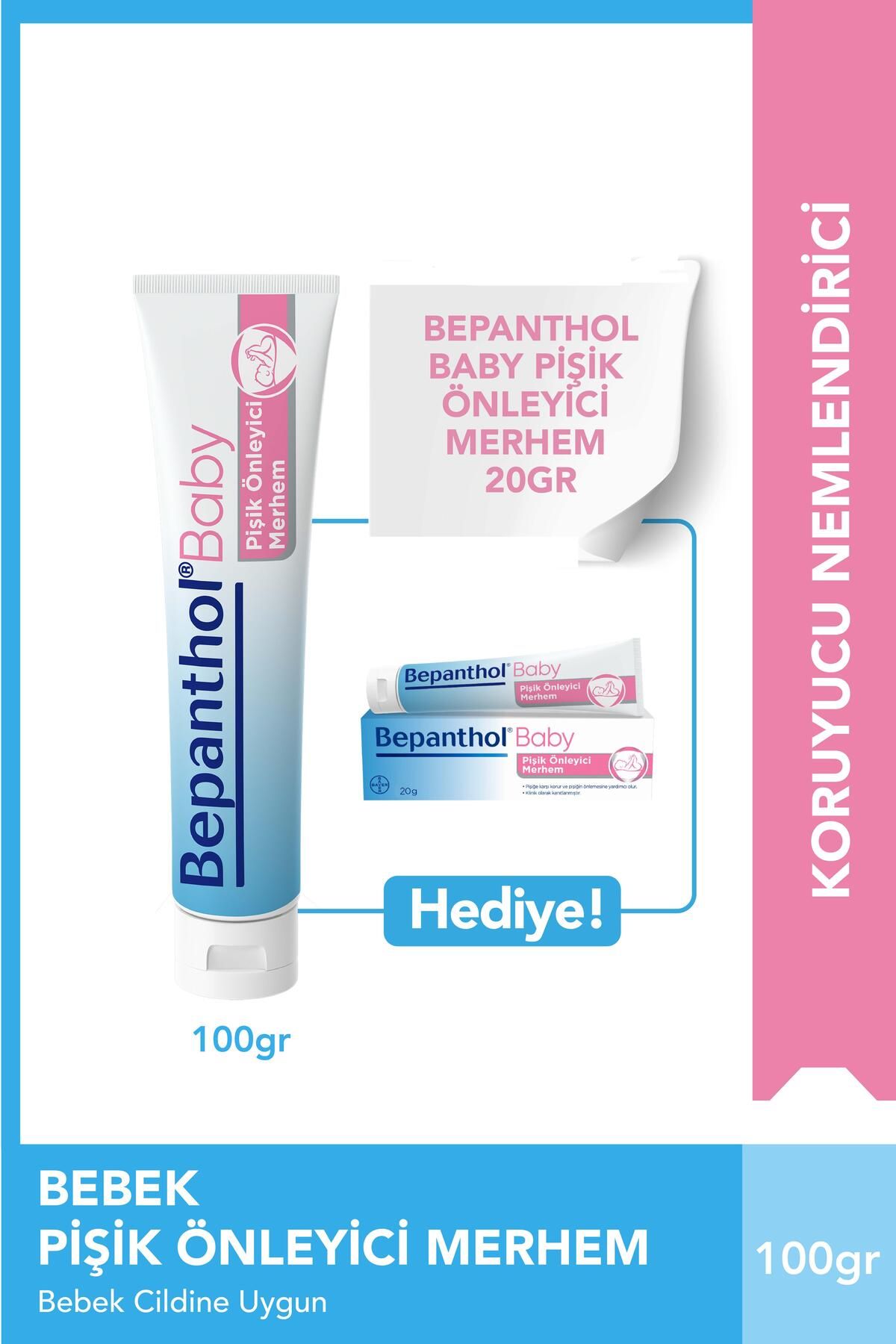 Bepanthol Baby Pişik Önleyici Merhem 100 gr & Baby Pişik Merhemi 20 gr
