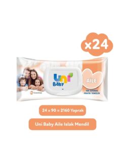 Uni Baby Aile Islak Mendil 24x90 (2160 YAPRAK)