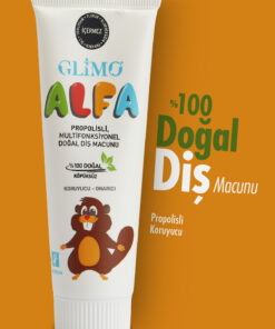 Glimo Alfa Propolisli 0 Doğal Çocuk Diş Macunu 50 Ml, Yutulabilir Güvenli, Koruyucu,onarıcı,beyazlatıcı