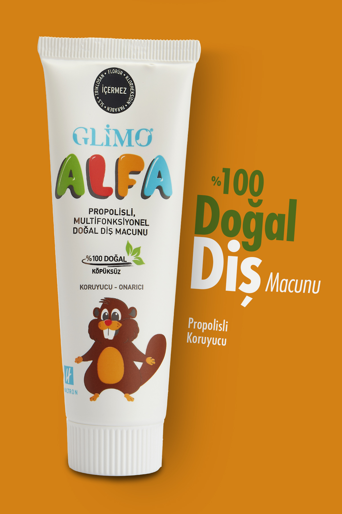 Glimo Alfa Propolisli 0 Doğal Çocuk Diş Macunu 50 Ml, Yutulabilir Güvenli, Koruyucu,onarıcı,beyazlatıcı