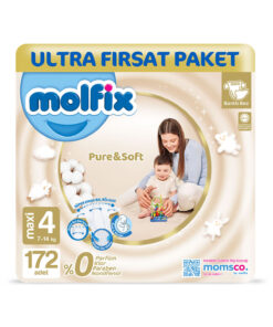 Molfix Pure & Soft Bebek Bezi 4 Beden Maxi 172 Adet