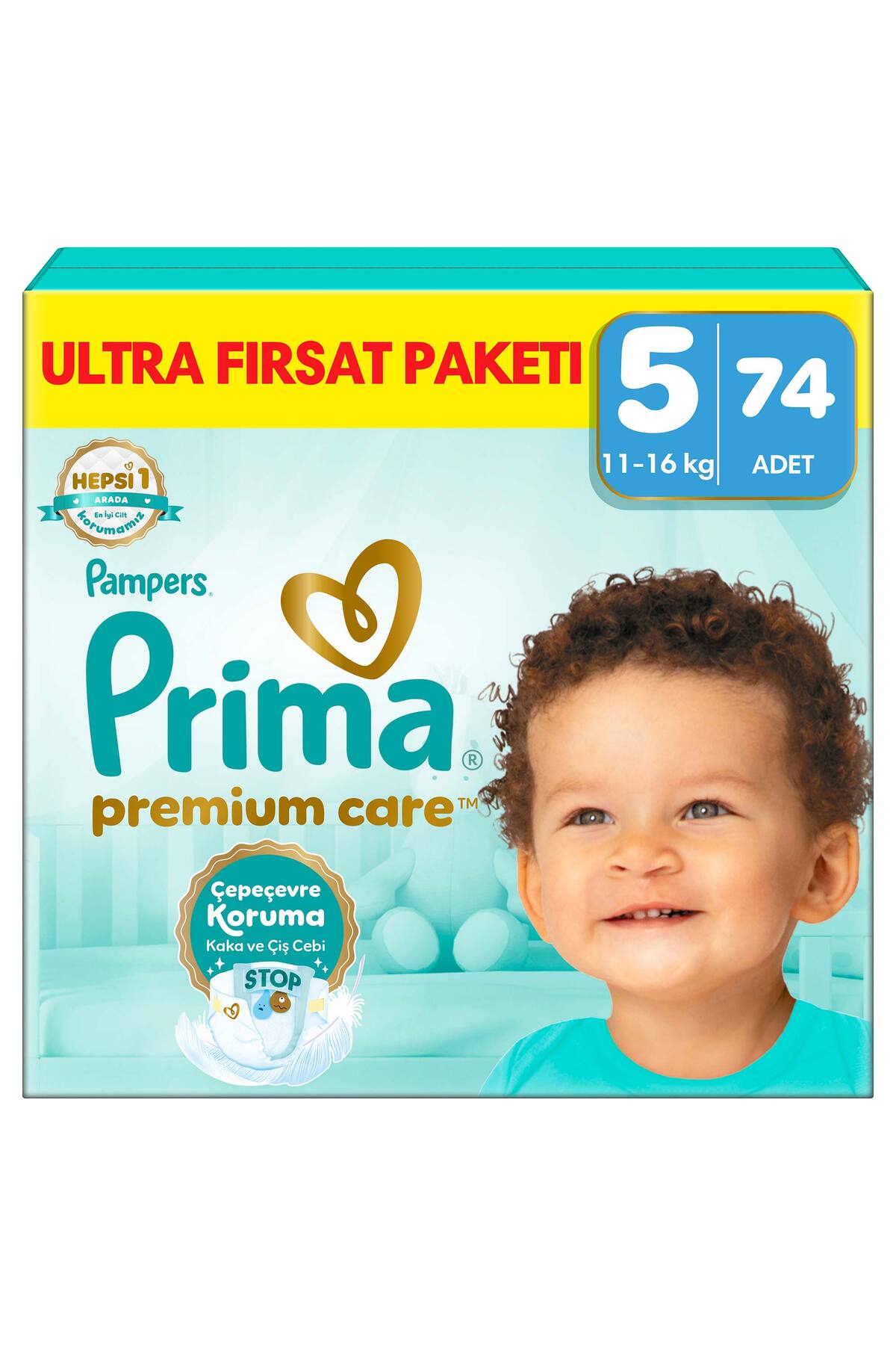 Prima Bebek Bezi Premium Care 5 Numara 74 Adet Ultra Fırsat Paketi