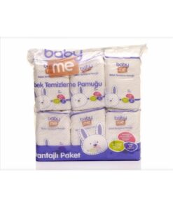Baby Me Bebek Alt Ve Vücut Cilt Temizleme Pamuğu 6'lı Paket