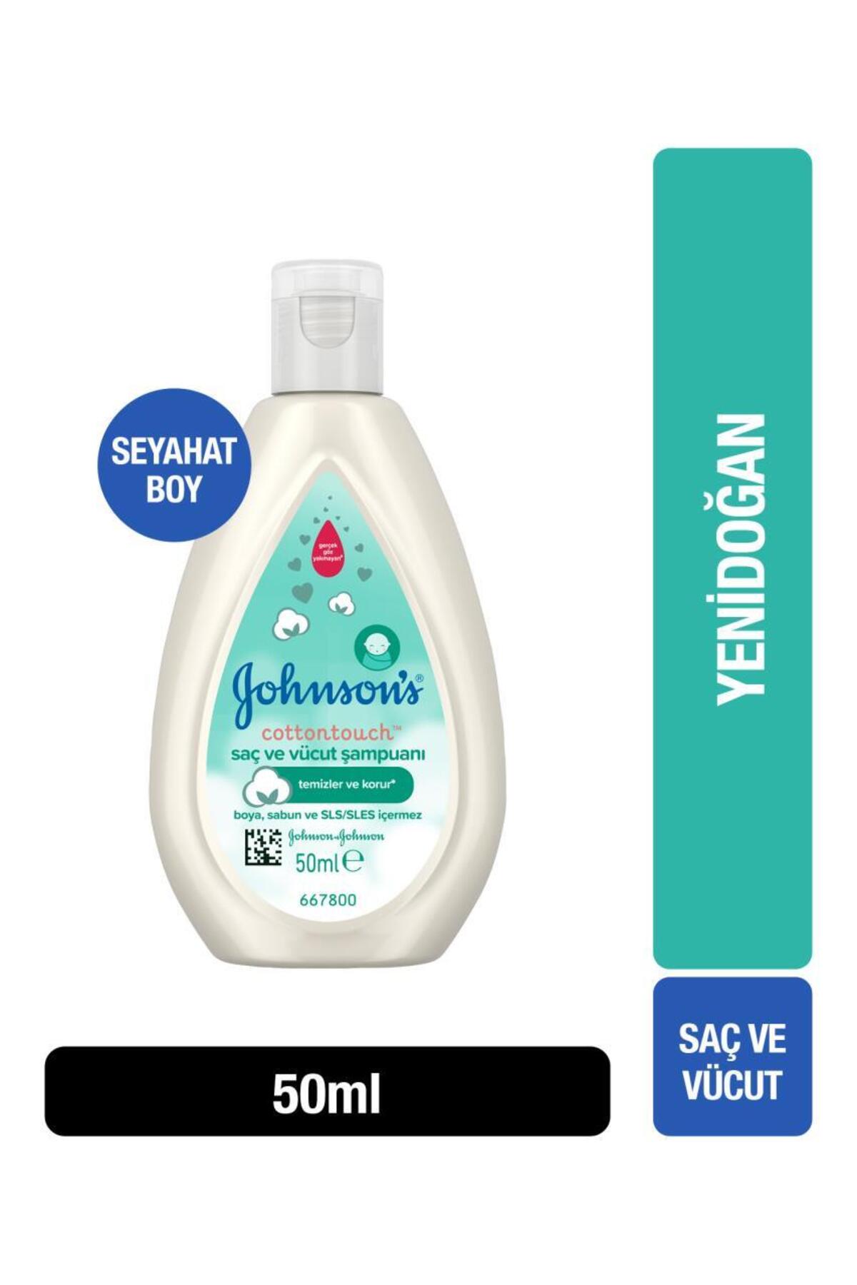 Johnson's Cottontouch Saç ve Vücut Şampuanı 50 ml