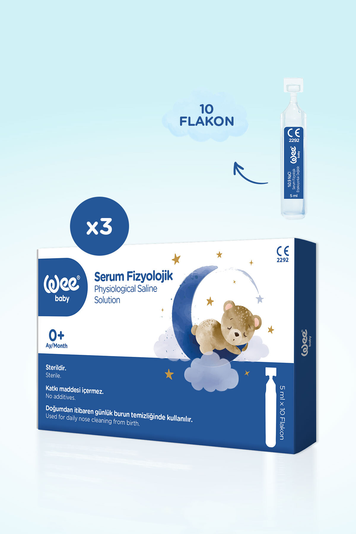 Wee Baby Serum Fizyolojik Seti (10x3 30 Adet) - Görsel 3