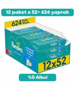 Prima Pampers Baby Islak Havlu Fresh Clean 52li*12 Adet