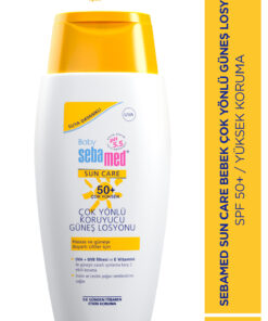 Sebamed Bebek Güneş Losyonu SPF 50+ 150 ml UVA UVB Filtreli E Vitamini Koruyucu Yüksek Koruma Hassas