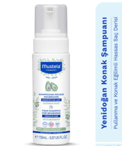 Mustela Doğal İçerikli Saç Pullanmalarına Karşı Yenidoğan Bebek Köpük Göz Yakmayan Şampuan 150 ml