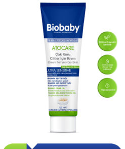 Biobaby Çok Kuru Ciltler Için Krem 100 ml - Organik Kır Iğdesi Yağı Organik Zeytin Yağı Atopik Ciltler