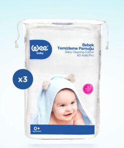Wee Baby Bebek Temizleme Pamuğu Seti (60x3 180 Adet) - Görsel 3