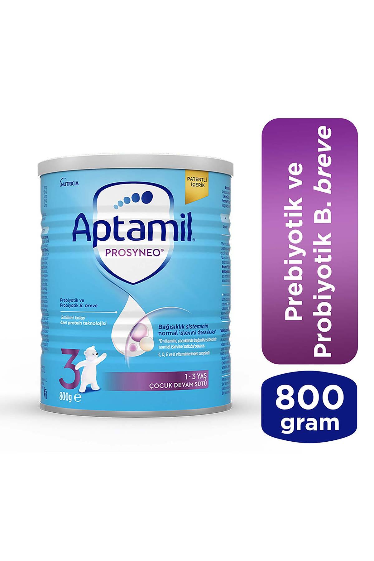 Aptamil Prosyneo 3 Prebiyotikli Probiyotikli Devam Sütü 800 G 1 Yaş +