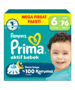 Prima Aktif Bebek Mega Fırsat Paketi 6 Beden 76 Adet