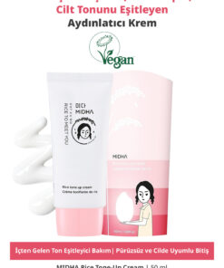 MIDHA Pirinç Özü İçeren, Hafif Yapılı, Cilt Tonunu Eşitleyen Aydınlatıcı Krem Rice Tone-Up Cream