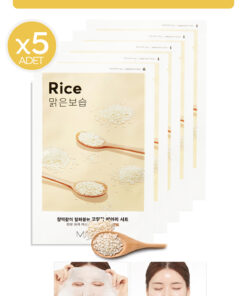 Missha Avantajlı Pirinç Özlü Aydınlatıcı ve Nemlendirici Yaprak Maske Seti (5ad) Airy Fit Sheet Mask Rice