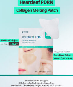 Goodal Sıkı & Parlak Görünüm Sunan Eriyen Kolajen Maske Heartleaf PDRN Collagen Melting Patch