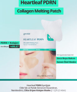 Goodal Sıkı & Parlak Görünüm Sunan Eriyen Kolajen Maske Heartleaf PDRN Collagen Melting Patch