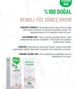 Siveno 0 Doğal Yüz Güneş Kremi Renkli Ton Eşitleyici Leke Karşıtı SPF 50+ UVA UVB 30 ml - Görsel 3