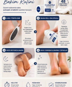 Alternative view of Silkia U.K Pedicare Çatlak Topuk Onarıcı Roll-On – 48 Saat Etkili Yoğun Bakım 50 ml