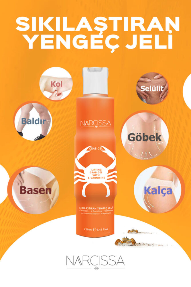 Narcissa Sıkılaştıran Yengeç Jeli - , Sıkılaştırıcı, Selülit Ve Çatlak Giderici Jel 250ml - Görsel 2