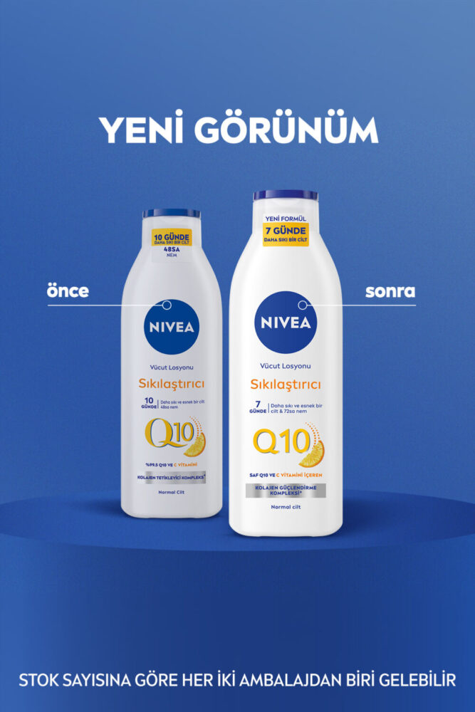 NIVEA Q10 7 Günde Sıkılaştırıcı Vücut Bakım Losyonu 250ml, C Vitamini, Kolajen, 72 Saat Nemlendirici - Görsel 3