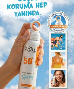 WOU World of Unique Yeni Nesil Güneş Koruyucu Sprey 50spf. Özel Halka Sprey Teknolojisi 150ml - Görsel 3
