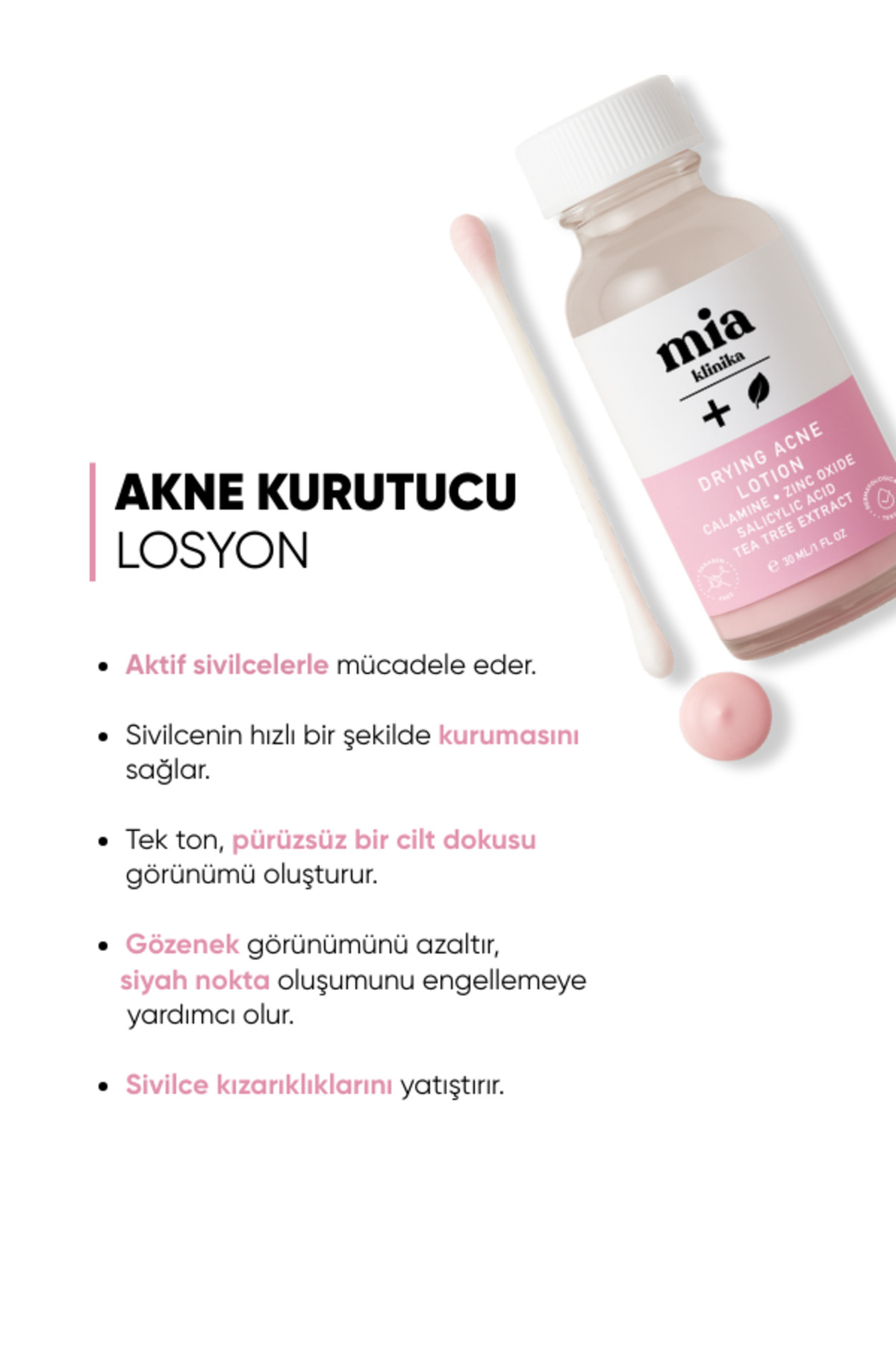 mia klinika Akne Karşıtı Sivilce Kurutucu Losyon - Görsel 3