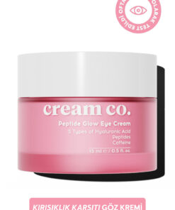 Cream Co. Göz Çevresi Kırışıklık Karşıtı Nemlendirici Aydınlatıcı Göz Kremi | Peptit C Vitamini Kafein